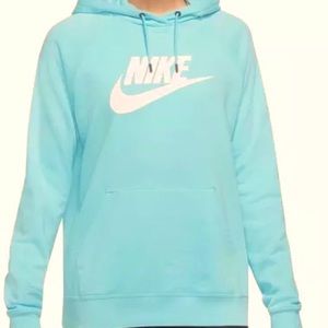 Brand New Women’s Nike Pullover Hoodie; Turquoise; Small